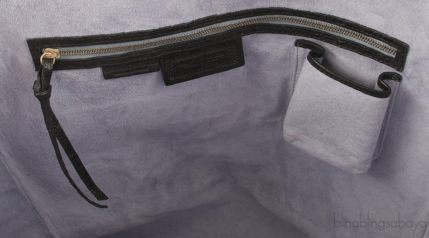 Hanging Leaf Crocodile Tote Bag
