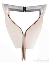 Isa Open Toe Mules Beige