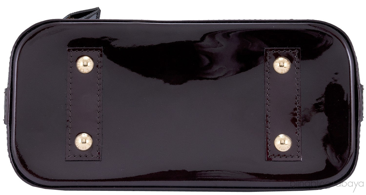 Alma BB Monogram Vernis Amarante