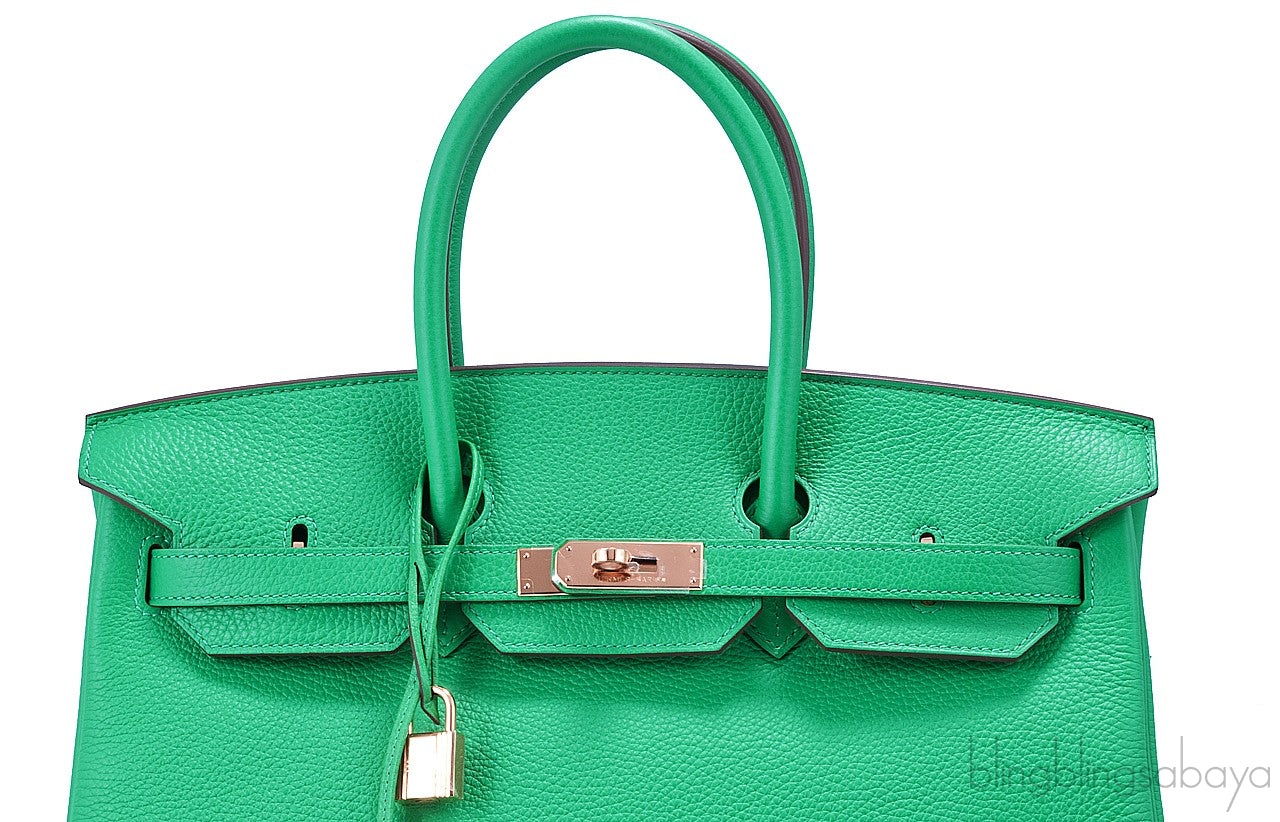Birkin 35 Menthe Green Togo