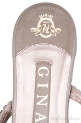Grey Crystal Embellished Sandals