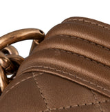 Small Gold Quilted Le Boy