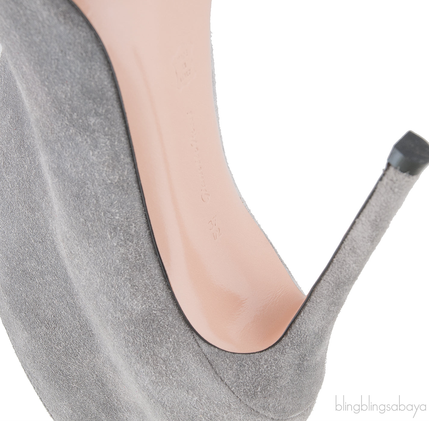 Grey Suede Ankle-Flare Boots