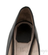 Silver Lock Ballet Flat Shoes