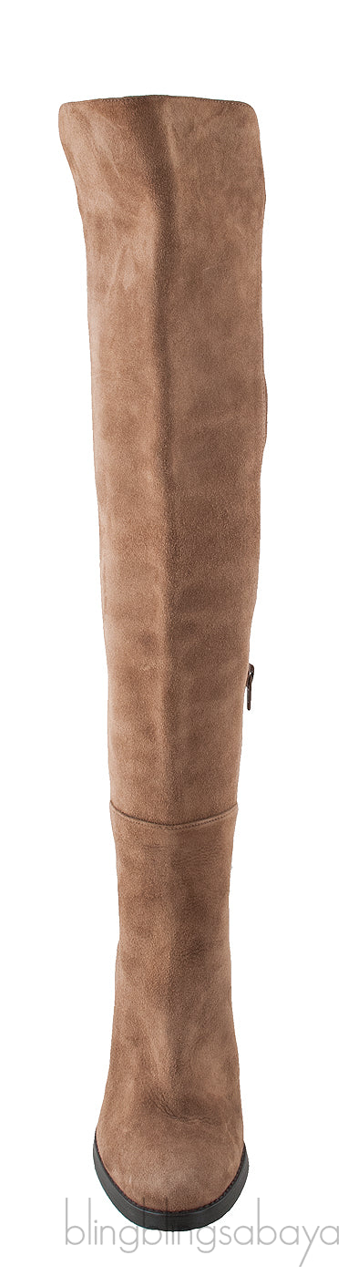 Brown Suede Leather Boots