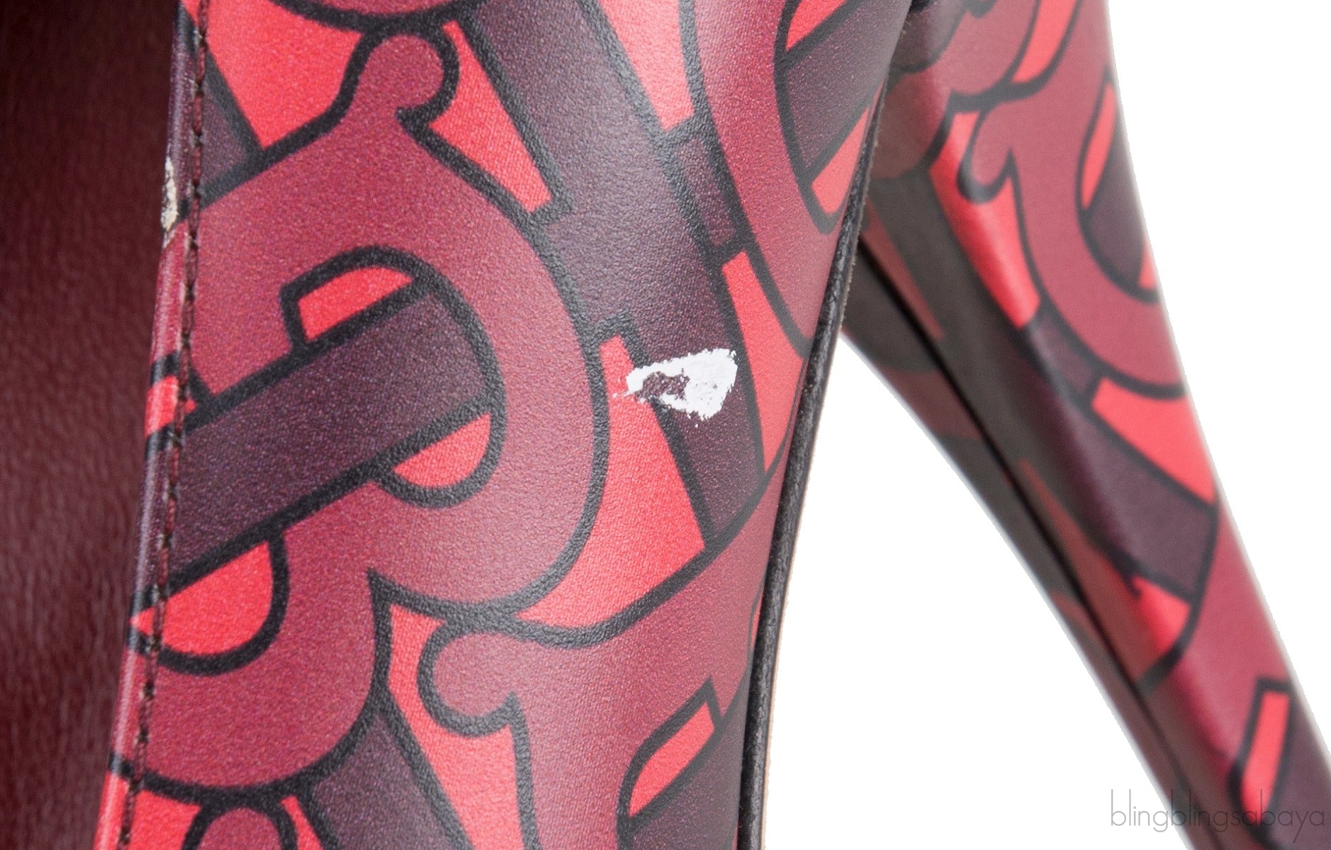 Red Wiltkin Logo Print Slingback