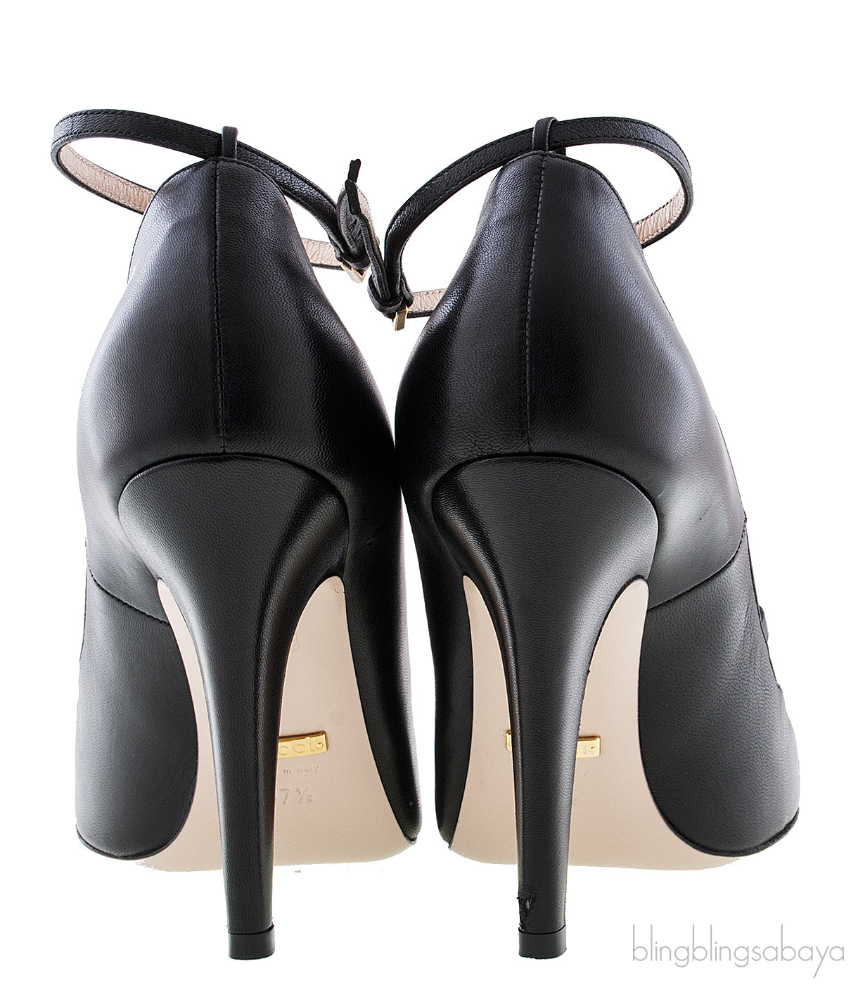 Black Red Heart Crystal Heels