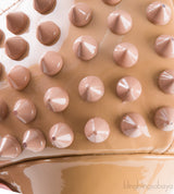 Lady Peep Toe Spikes Nude Heels