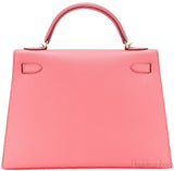 Kelly 32 Flamingo Epsom Sellier GHW