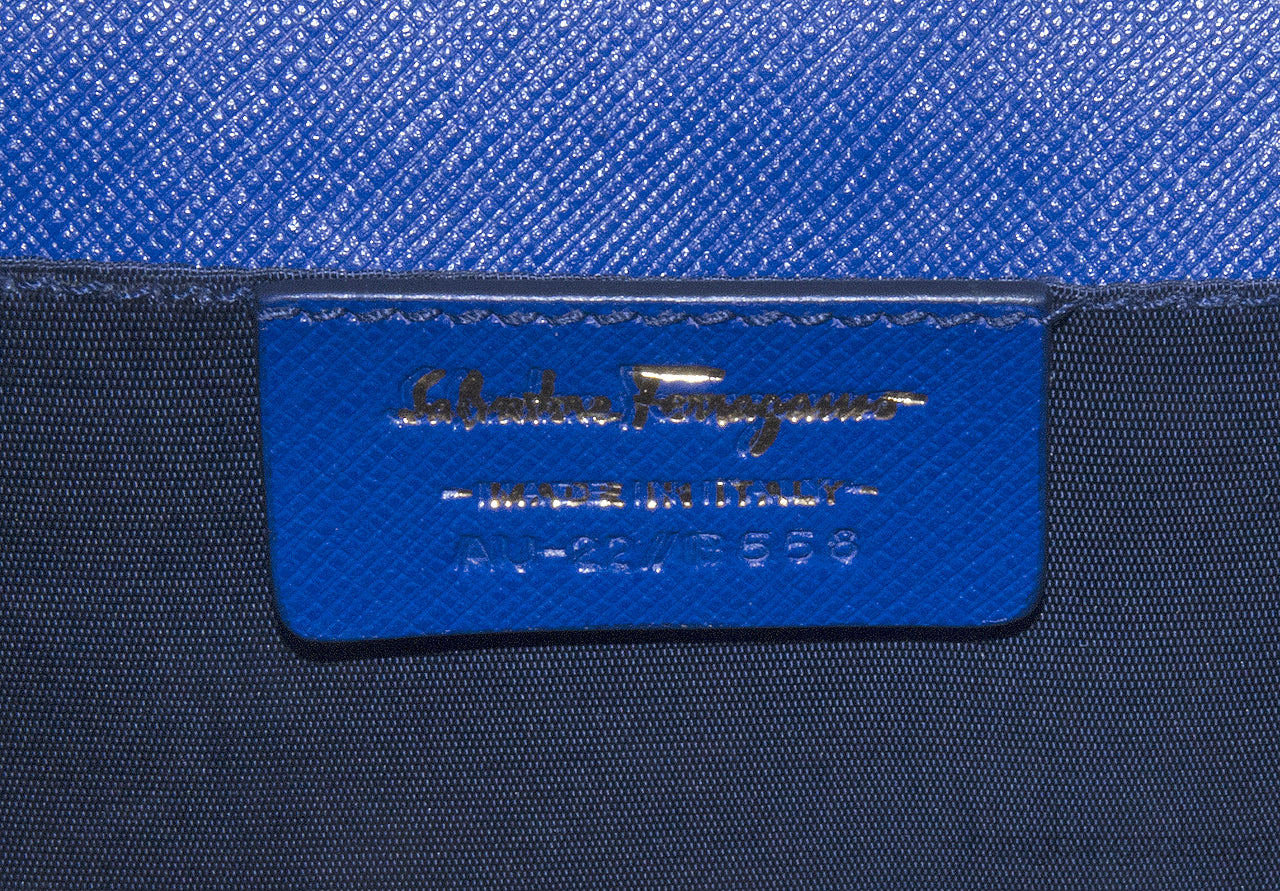 Blue Ginny Mini Leather Shoulder Bag