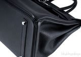 Birkin 35 Black Taurillon Clem PHW