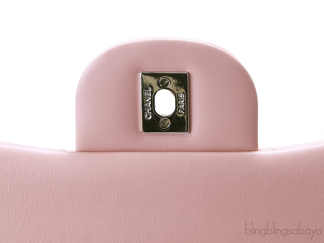 Jumbo CC Baby Pink Patent Flap