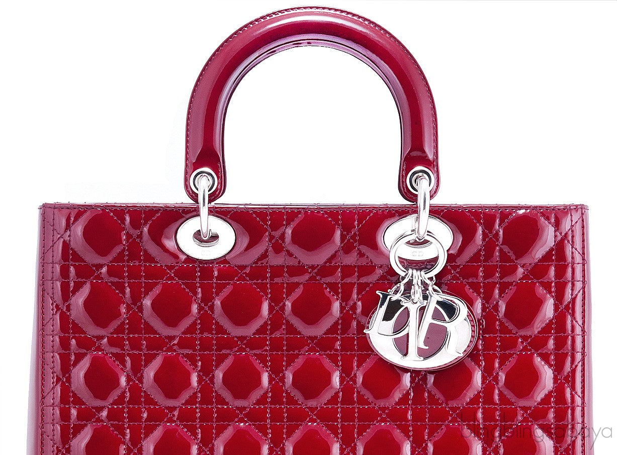 Patent Red Lady Dior