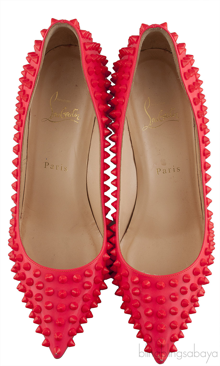 Pigalle Spikes Hot Pink Heels