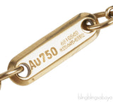 Happy Diamond Yellow Gold Ankle Bracelet