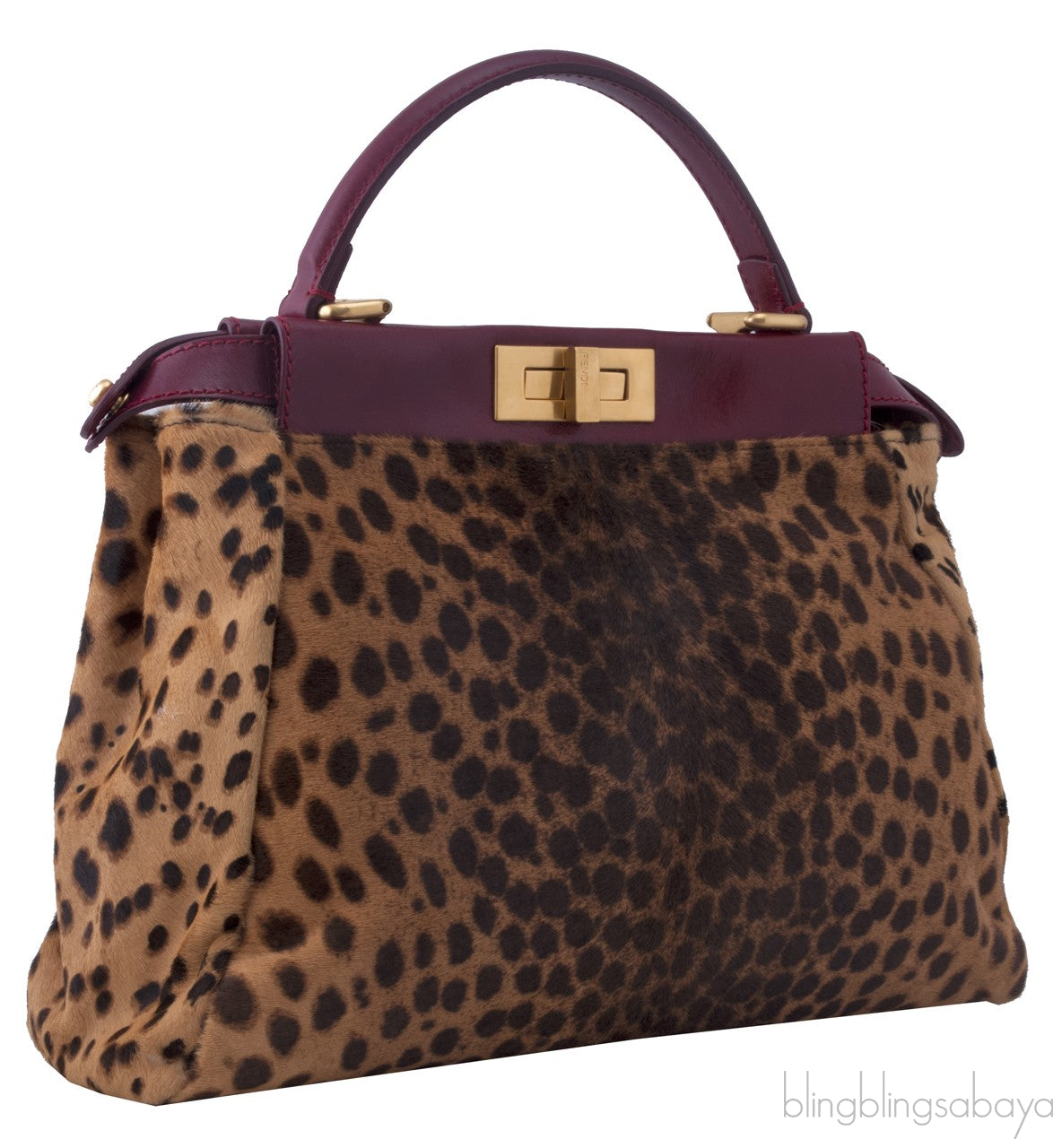 Leopard Spotted Calf Hair Peek-a-boo