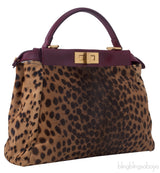 Leopard Spotted Calf Hair Peek-a-boo