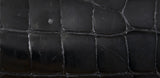Black Crocodile Top Handle Bag