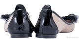 Beige Lace Bow Ballet Flat