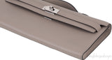 Kelly Cut Grey Asphalte Swift Clutch PHW