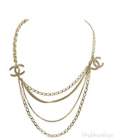 CC Dangling Multi Strand Necklace