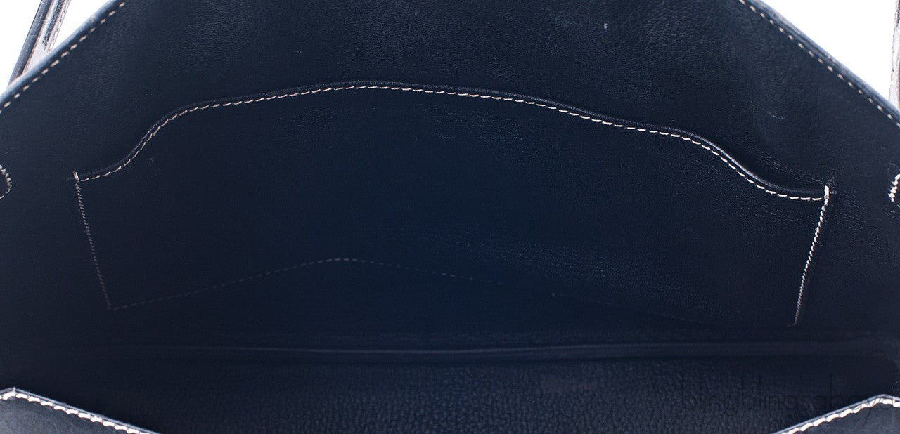 Birkin 30 Black Box Beige Stitching