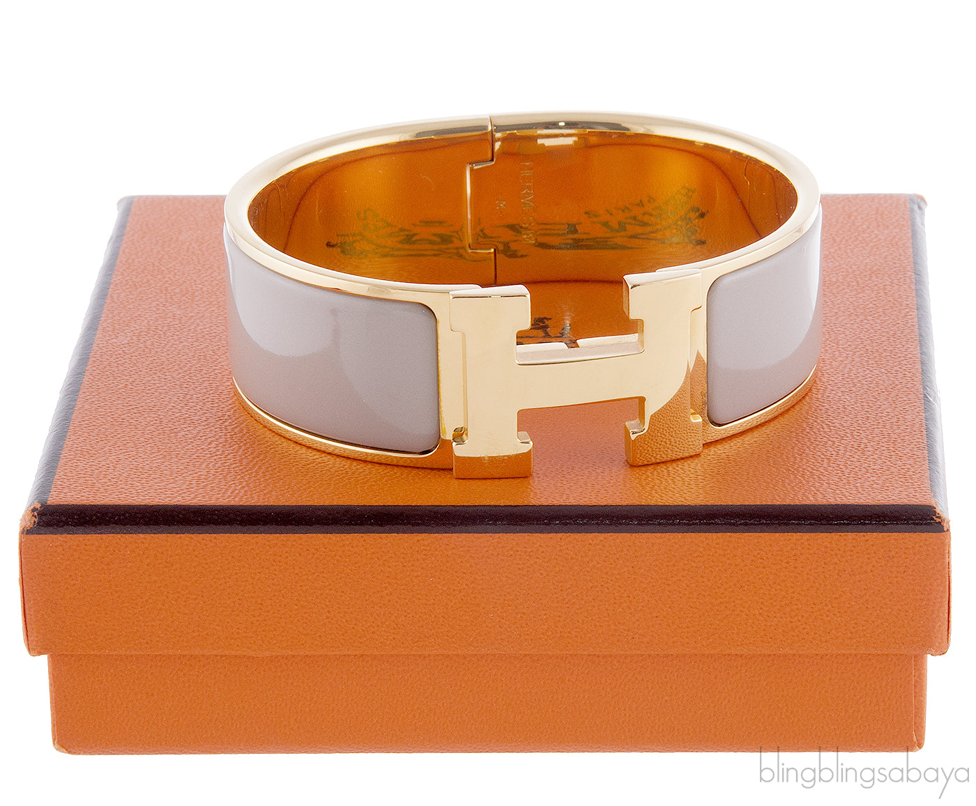 Clic Clac H Wide Bracelet Etoupe