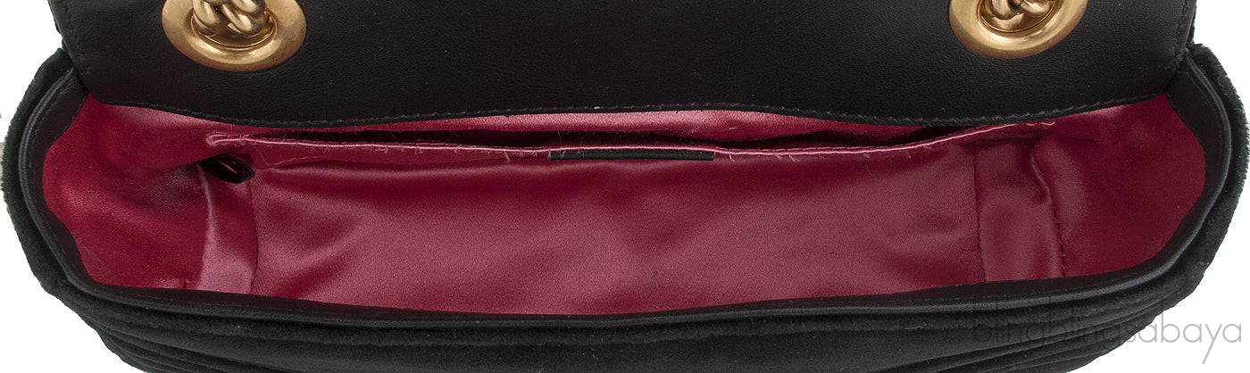 Black Marmont Velvet Mini Bag
