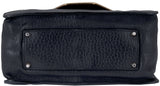 Sally Black Textured Shoulder Bag