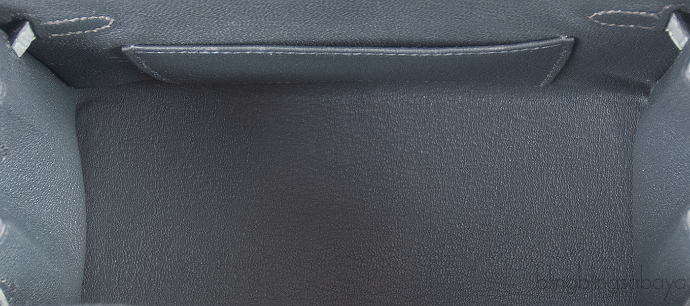 Birkin 20 Sellier Faubourg Rainy Days Gris Misty GHW