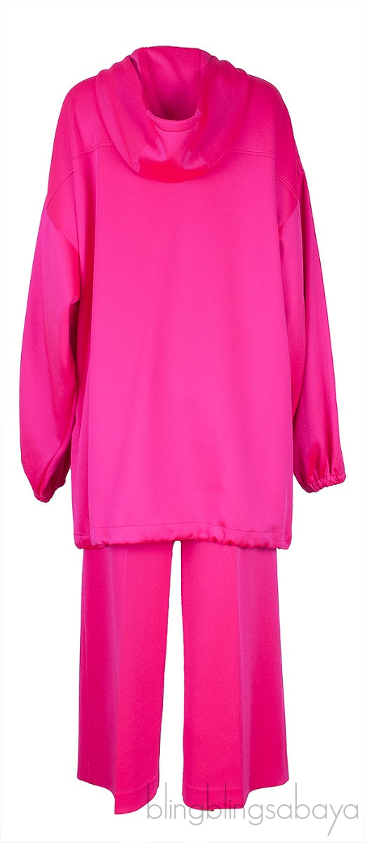 Oversized Appliquéd Stretch-scuba Hoodie & Trouser