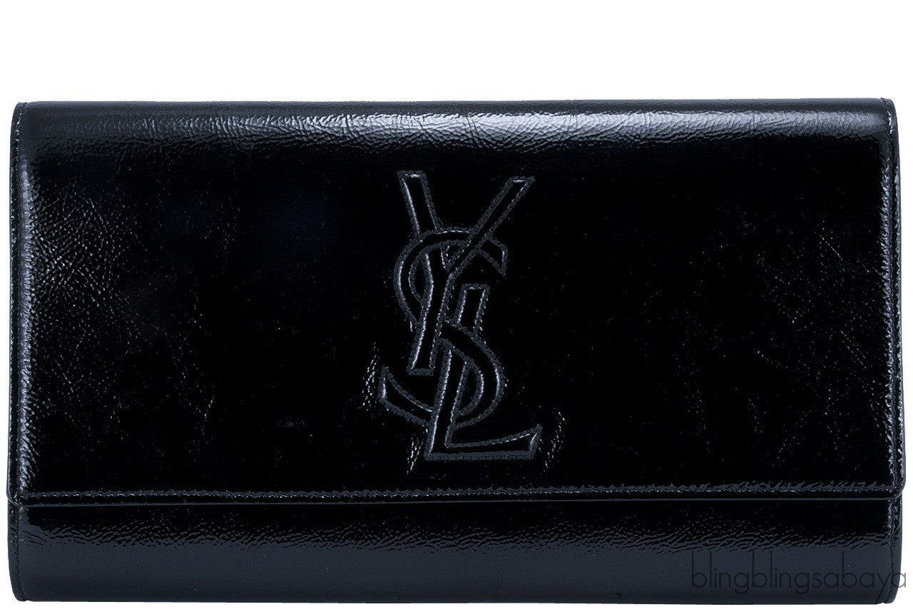 Black Patent Leather Clutch