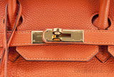 Birkin 35 Orange Togo GHW
