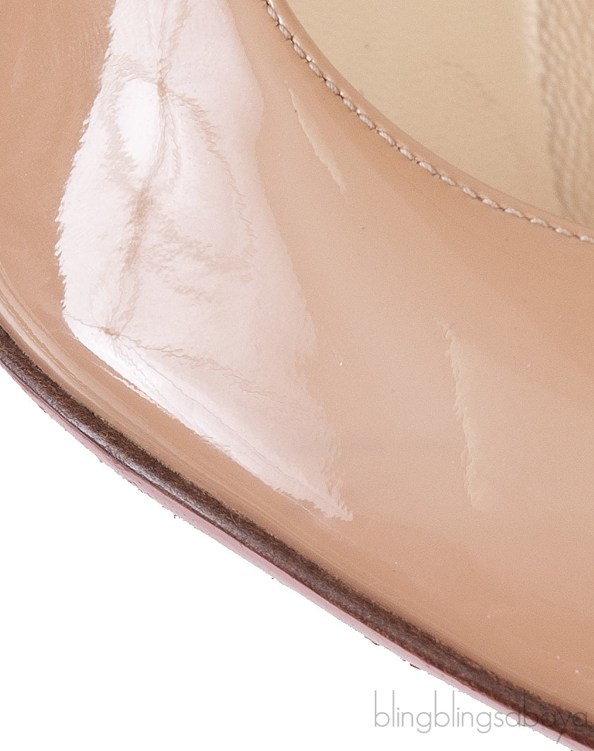 Nude Patent Leather Heels