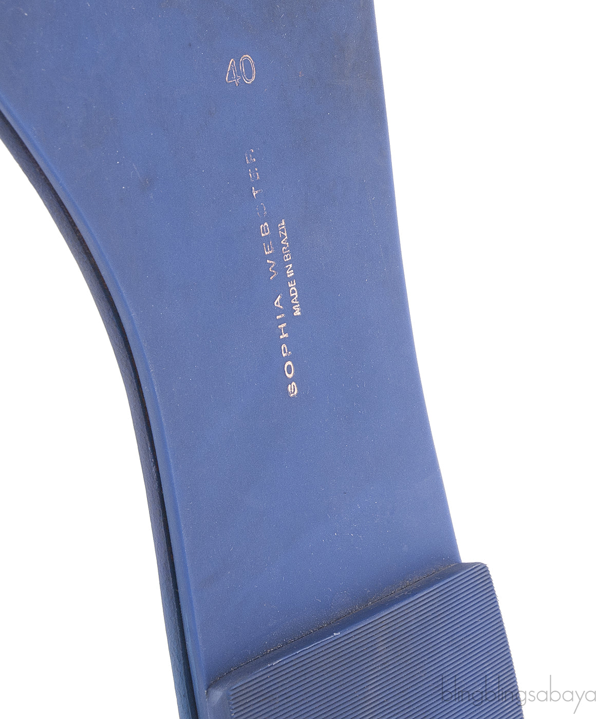 Lilico Appliqué Blue Leather Sandals