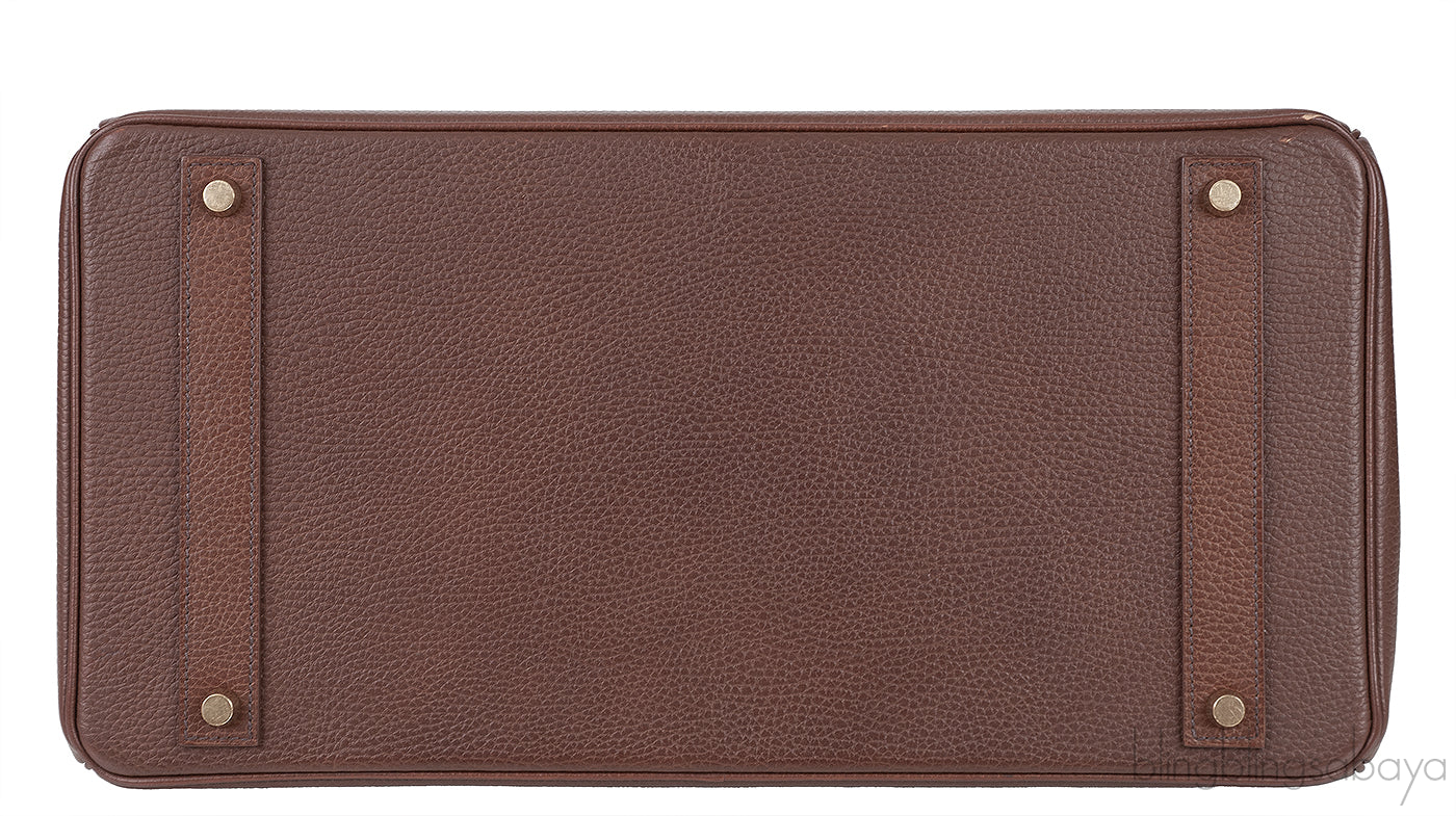 Birkin 40 Dark Brown Ardennes GHW