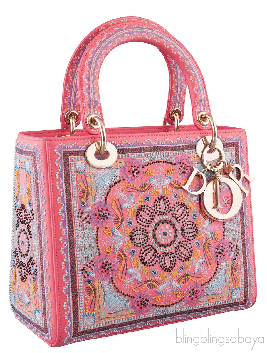 Lady Dior Multicolor Light Pearls & Thread Embroidery