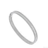 Perlee Diamond White Gold Bracelet One Row