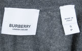 Grey Monogram Print Scarf Detail Wool Vest
