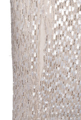 Sequin & Bead Embellished Long Sleeve Dress