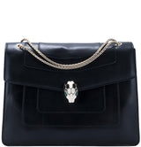 Serpenti Black Shoulder Bag