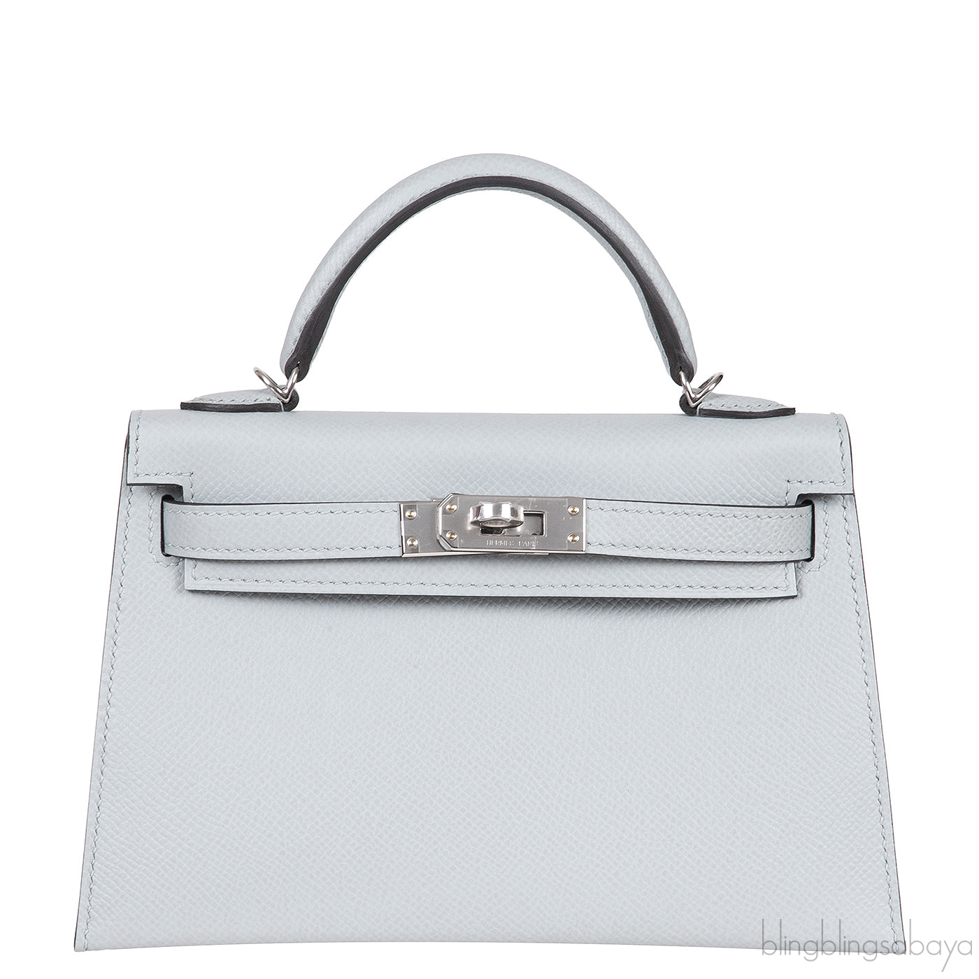Kelly 20 Mini Sellier Blue Glacier Epsom PHW