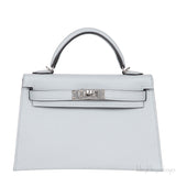 Kelly 20 Mini Sellier Blue Glacier Epsom PHW