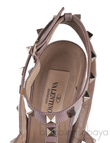 Rockstud Off-white Nude Slingback