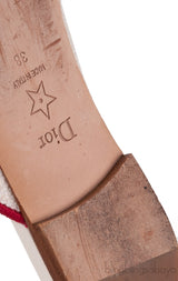 Dior Je T'aime Canvas Mules Beige