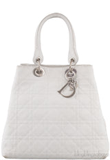 White Quilted Cannage Bag