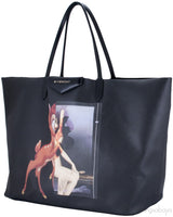 Bambi Black Shopping Tote