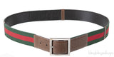 Web Silver Buckle Belt