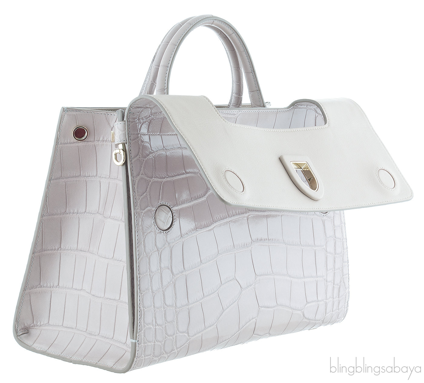 Diorever Grey Crocodile Medium Bag