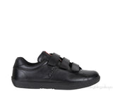 Black Velcro Strap Kids Sneaker 33